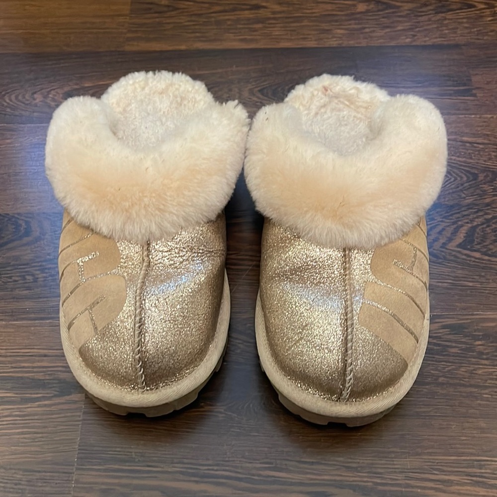 Uggs Shearling Slippers gold